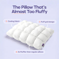 Muno cloud puff cervical support pillow