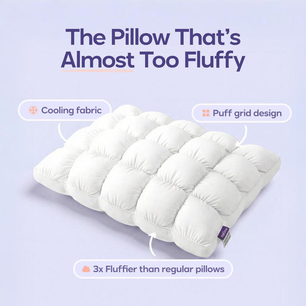 Muno cloud puff cervical support pillow