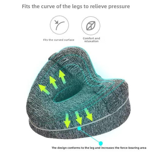 Muno heart-shaped memory foam leg and knee pillow - view 2