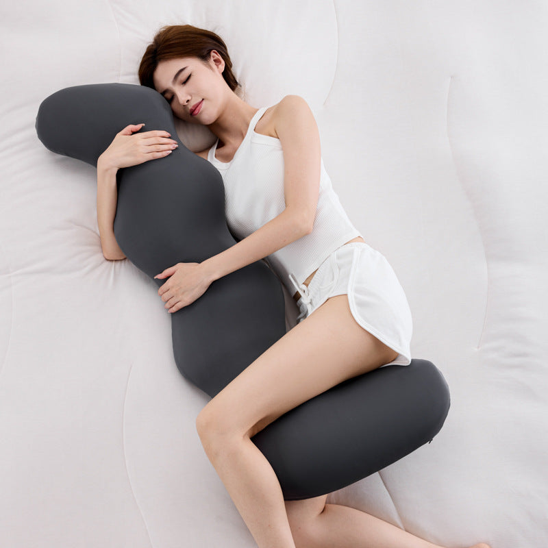 Memory Foam Body Pillow with Ice Silk Cover
