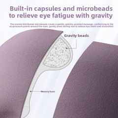 Muno 3D weighted sleep eye mask with glass beads - view 4