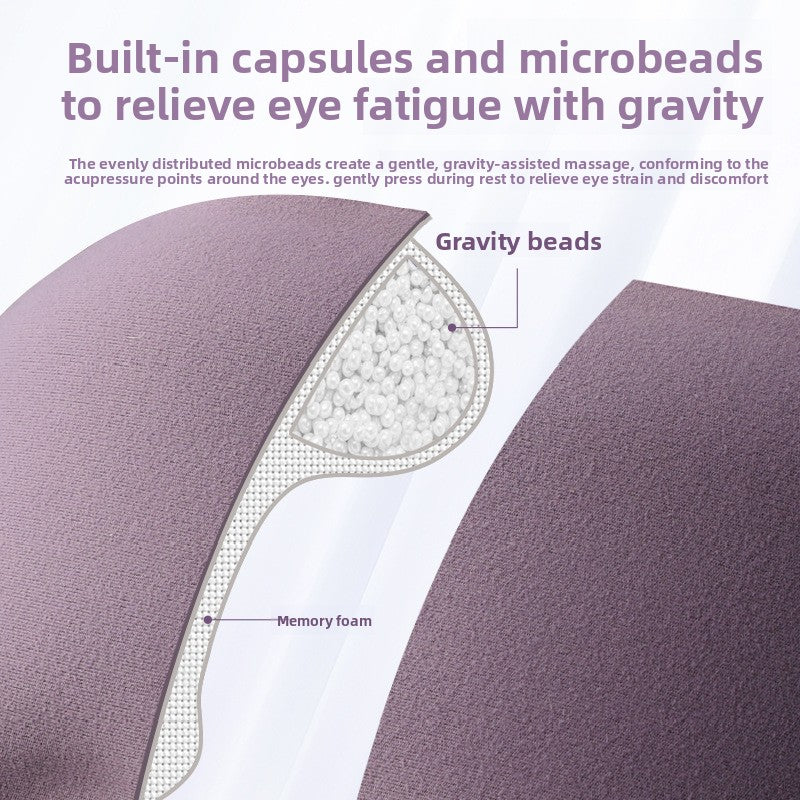 Muno 3D weighted sleep eye mask with glass beads - view 4
