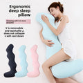 Muno memory foam body pillow with cool-touch ice silk cover