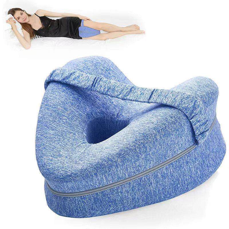 Muno heart-shaped memory foam leg and knee pillow