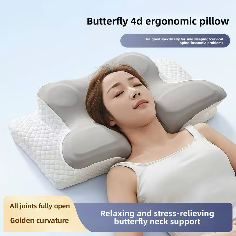 Muno cervical butterfly contour support pillow